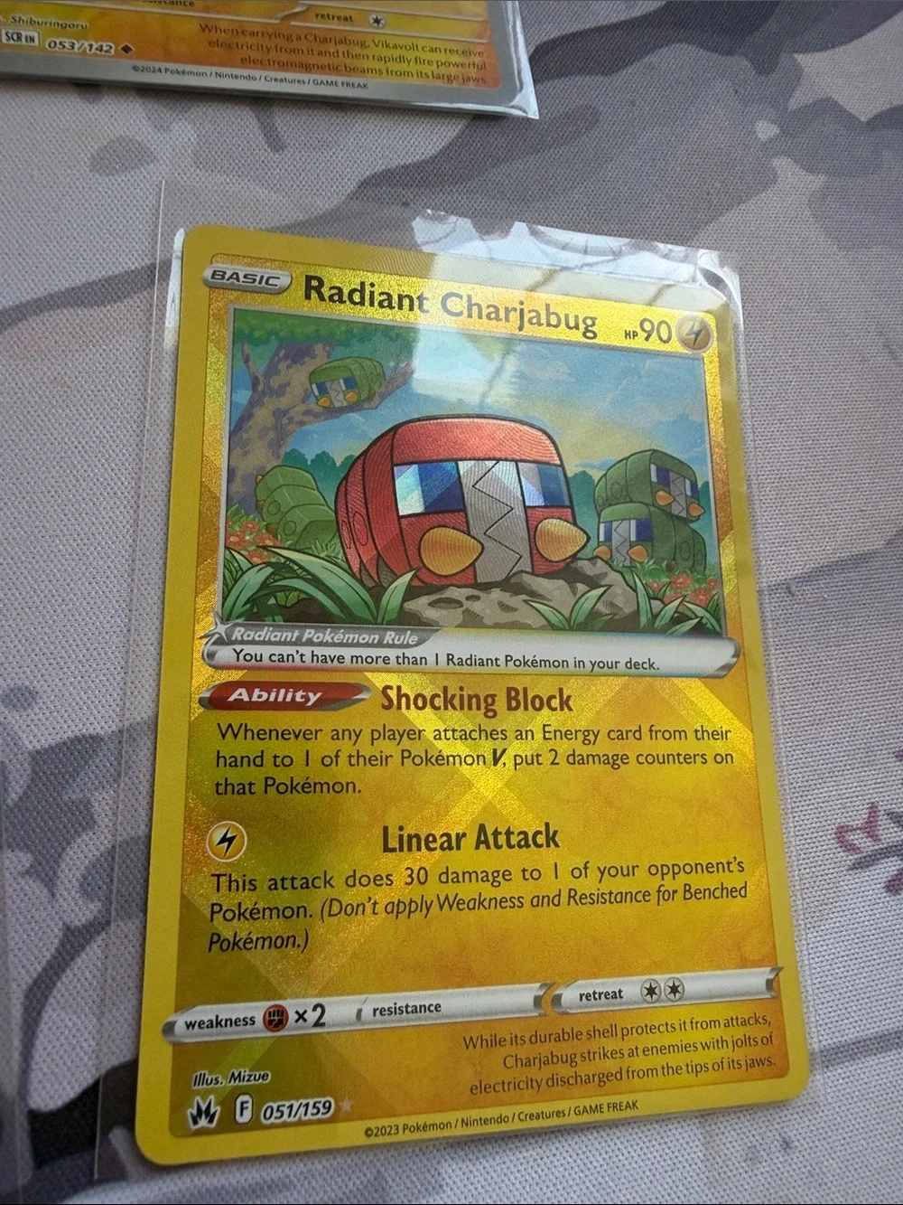 Grubbin Charjabug & Vikavolt Evolution Lot | Radiant Reverse Holo Pokémon ✨5/$25